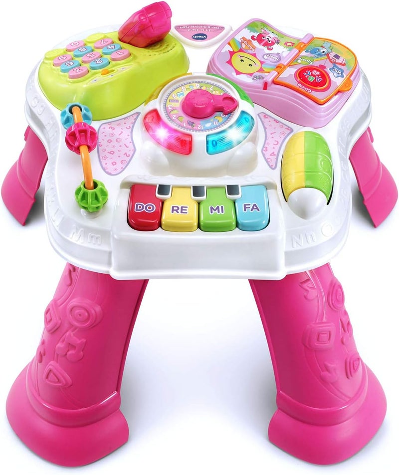 vtech Sit-to-Stand Learn and Discover Table, Pink - Image 1